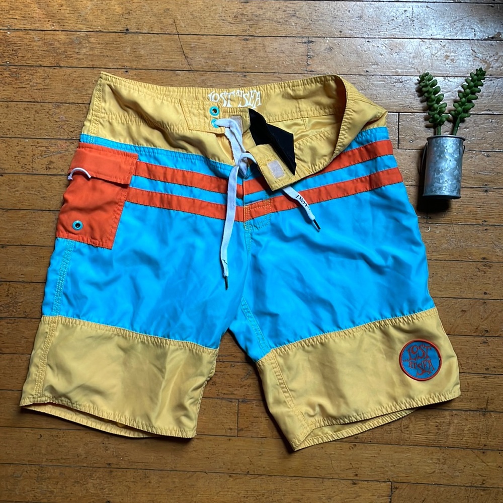 Lost At Sea board short trunks (size 30)